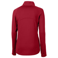 Houston Texans Cutter & Buck Women's Helmet Logo Adapt Eco Knit Stretch Recycled Half-Zip Pullover Top - Red outlet