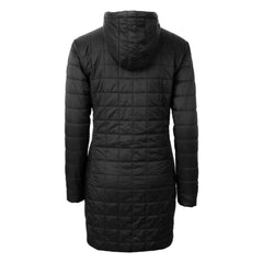 Pittsburgh Steelers Cutter & Buck Women's Helmet Logo Rainier Primaloft Eco Insulated Hooded Long Coat - Black sale