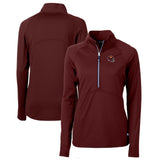 Washington Commanders Cutter & Buck Women's Helmet Logo Adapt Eco Knit Stretch Recycled Half-Zip Pullover Top - Burgundy discount