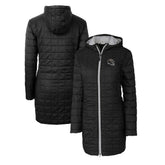 Baltimore Ravens Cutter & Buck Women's Helmet Logo Rainier Primaloft Eco Insulated Hooded Long Coat - Black sale