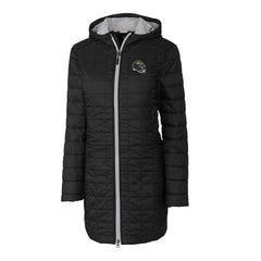 Baltimore Ravens Cutter & Buck Women's Helmet Logo Rainier Primaloft Eco Insulated Hooded Long Coat - Black sale