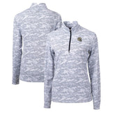 New Orleans Saints Cutter & Buck Women's Helmet Logo Traverse Camo Print Stretch Quarter-Zip Pullover Top - Charcoal cheap