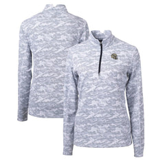 New Orleans Saints Cutter & Buck Women's Helmet Logo Traverse Camo Print Stretch Quarter-Zip Pullover Top - Charcoal cheap