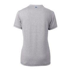 Jacksonville Jaguars Cutter & Buck Women's Helmet Logo DryTec Forge Stretch V-Neck Blade Top - Heather Gray discount