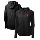Kansas City Chiefs Cutter & Buck Women's Helmet Logo Adapt Eco Knit Hybrid Recycled Full-Zip Hoodie - Black sale