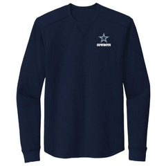 Dallas Cowboys Dunbrooke Cavalier Thermal Long Sleeve T-Shirt - Navy for sale