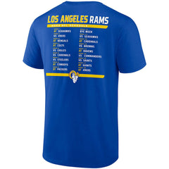 Los Angeles Rams Two-Pack 2023 Schedule T-Shirt Combo Set - Royal/White on sale