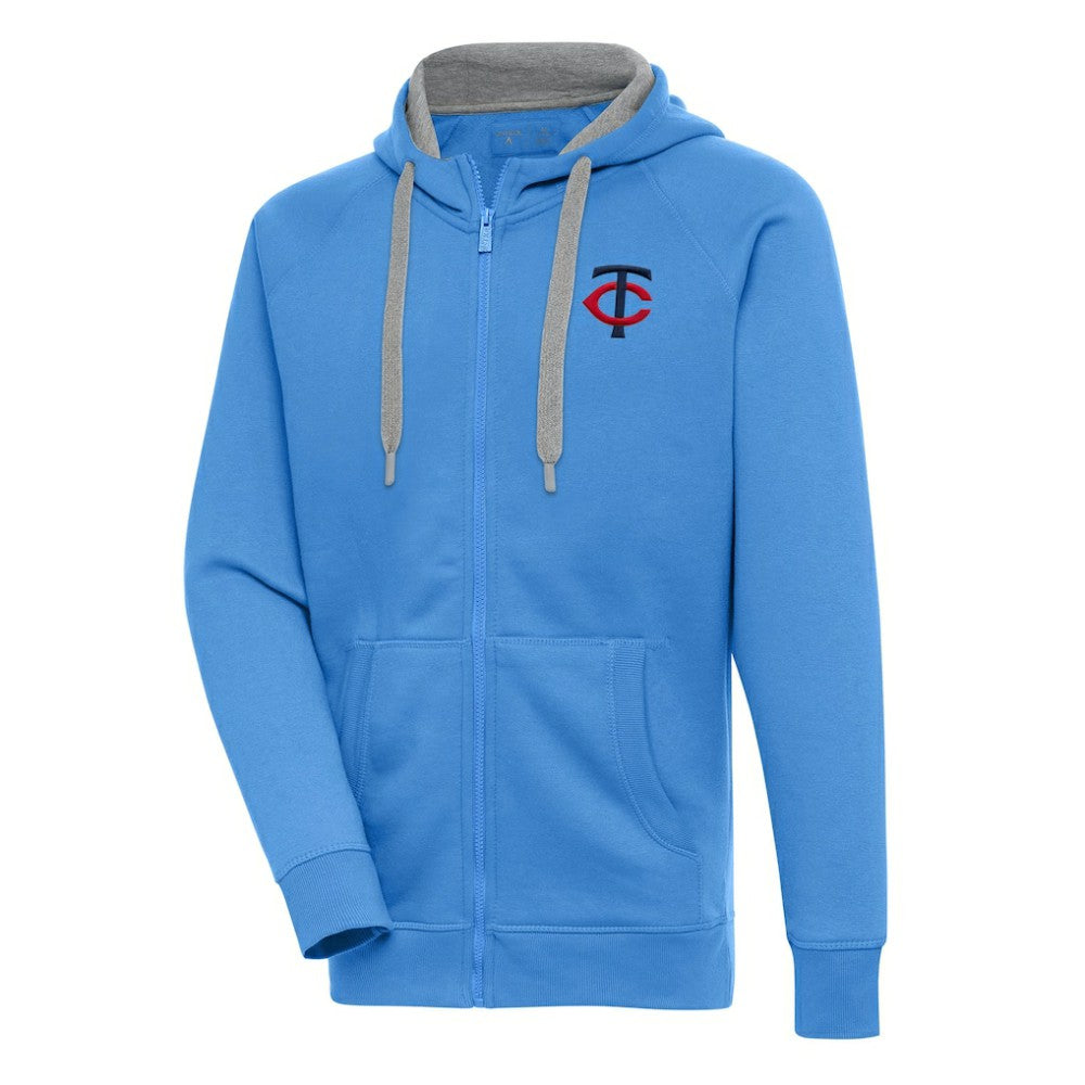 Minnesota Twins Antigua Victory Full-Zip Hoodie - Light Blue