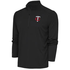 Minnesota Twins Antigua Tribute Quarter-Zip Pullover Top - Gray