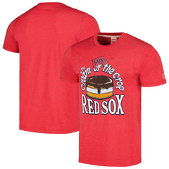 Boston Red Sox Homage Cream of the Crop Hyper Local Tri-Blend T-Shirt - Red