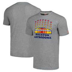 Houston Astros Homage Astrodome Stars Hyper Local Tri-Blend T-Shirt - Gray