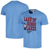 Minnesota Twins Homage Land of 10,000 Lakes Hyper Local Tri-Blend T-Shirt - Light Blue