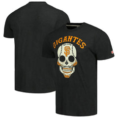 San Francisco Giants Homage Gigantes Hyper Local Tri-Blend T-Shirt - Charcoal