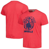 Los Angeles Angels Homage Doodle Collection It's Rally Time Tri-Blend T-Shirt - Red