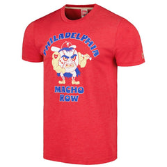 Philadelphia Phillies Homage Doodle Collection Macho Row Tri-Blend T-Shirt - Red
