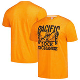 San Francisco Giants Homage Doodle Collection Pacific Sock Exchange Tri-Blend T-Shirt - Orange
