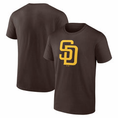 San Diego Padres Logo Athletic Official Logo T-Shirt - Brown