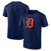 Detroit Tigers Logo Athletic Official Logo T-Shirt - Navy