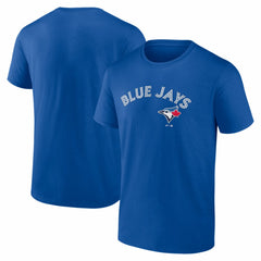 Toronto Blue Jays Logo Athletic Wordmark T-Shirt - Royal