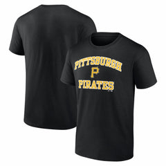 Pittsburgh Pirates Logo Athletic Heart and Soul T-Shirt - Black