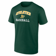 Athletics Logo Athletic Heart and Soul T-Shirt - Green