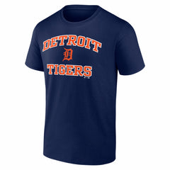 Detroit Tigers Logo Athletic Heart and Soul T-Shirt - Navy