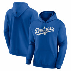 Los Angeles Dodgers Logo Athletic Wordmark Hoodie - Royal
