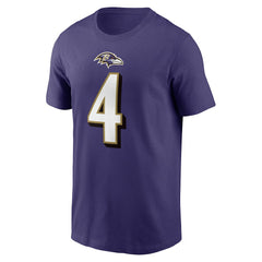 Zay Flowers Baltimore Ravens Player Name & Number T-Shirt - Purple | Nike cheap