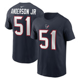 Will Anderson Jr. Houston Texans Player Name & Number T-Shirt - Navy | Nike for sale