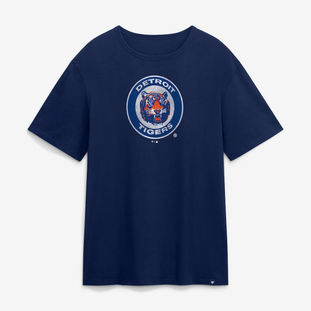 Detroit Tigers Vintage Logo Legacy T-Shirt - Navy