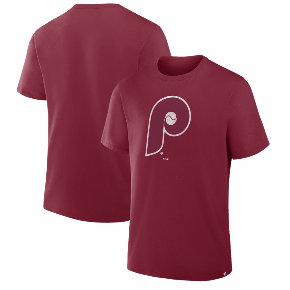 Philadelphia Phillies Vintage Logo Legacy T-Shirt - Burgundy
