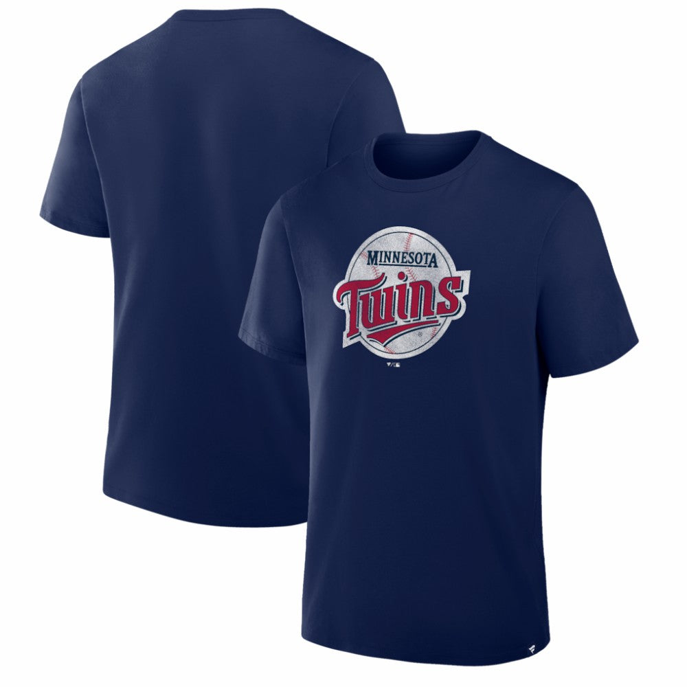 Minnesota Twins Vintage Logo Legacy T-Shirt - Navy