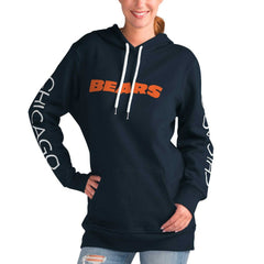 Chicago Bears G-III 4Her by Carl Banks Women's Extra Inning Pullover Hoodie - Navy outlet