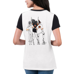 Cincinnati Bengals G-III 4Her by Carl Banks Women's Fashion Illustration T-Shirt - White/Black online