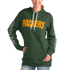 Green Bay Packers G-III 4Her by Carl Banks Women's Extra Inning Pullover Hoodie - Green online