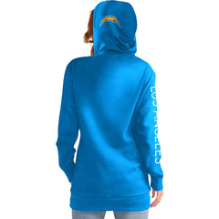Los Angeles Chargers G-III 4Her by Carl Banks Women's Extra Inning Pullover Hoodie - Powder Blue for sale