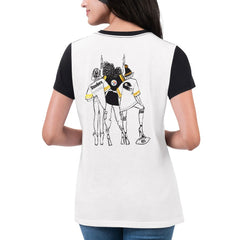 Pittsburgh Steelers G-III 4Her by Carl Banks Women's Fashion Illustration T-Shirt - White/Black sale