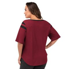 Arizona Cardinals G-III 4Her by Carl Banks Women's Plus Size Linebacker T-Shirt - Cardinal on sale