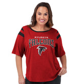 Atlanta Falcons G-III 4Her by Carl Banks Women's Plus Size Linebacker T-Shirt - Red sale