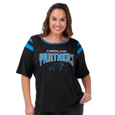 Carolina Panthers G-III 4Her by Carl Banks Women's Plus Size Linebacker T-Shirt - Black for sale