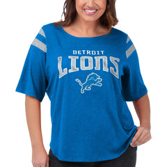 Detroit Lions G-III 4Her by Carl Banks Women's Plus Size Linebacker T-Shirt - Royal for sale