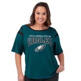 Philadelphia Eagles G-III 4Her by Carl Banks Women's Plus Size Linebacker T-Shirt - Green sale