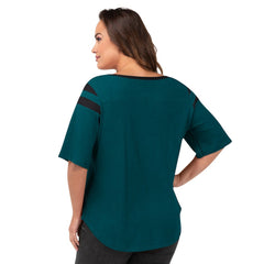 Philadelphia Eagles G-III 4Her by Carl Banks Women's Plus Size Linebacker T-Shirt - Green sale