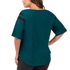 Philadelphia Eagles G-III 4Her by Carl Banks Women's Plus Size Linebacker T-Shirt - Green sale