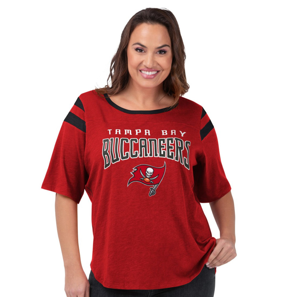Tampa Bay Buccaneers G-III 4Her by Carl Banks Women's Plus Size Linebacker T-Shirt - Red discount
