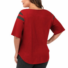 Tampa Bay Buccaneers G-III 4Her by Carl Banks Women's Plus Size Linebacker T-Shirt - Red discount