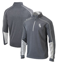 Chicago White Sox Omni-Wick Shotgun 2.0 Quarter-Zip Pullover Top - Charcoal/White | Columbia