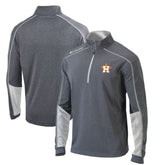 Houston Astros Omni-Wick Shotgun 2.0 Quarter-Zip Pullover Top - Charcoal/White | Columbia