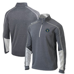 Milwaukee Brewers Omni-Wick Shotgun 2.0 Quarter-Zip Pullover Top - Charcoal/White | Columbia