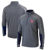 St. Louis Cardinals Omni-Wick Shotgun 2.0 Quarter-Zip Pullover Top - Charcoal/Navy | Columbia